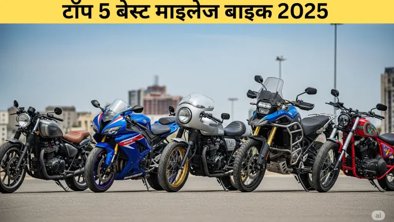 टॉप 5 बेस्ट माइलेज बाइक 2025